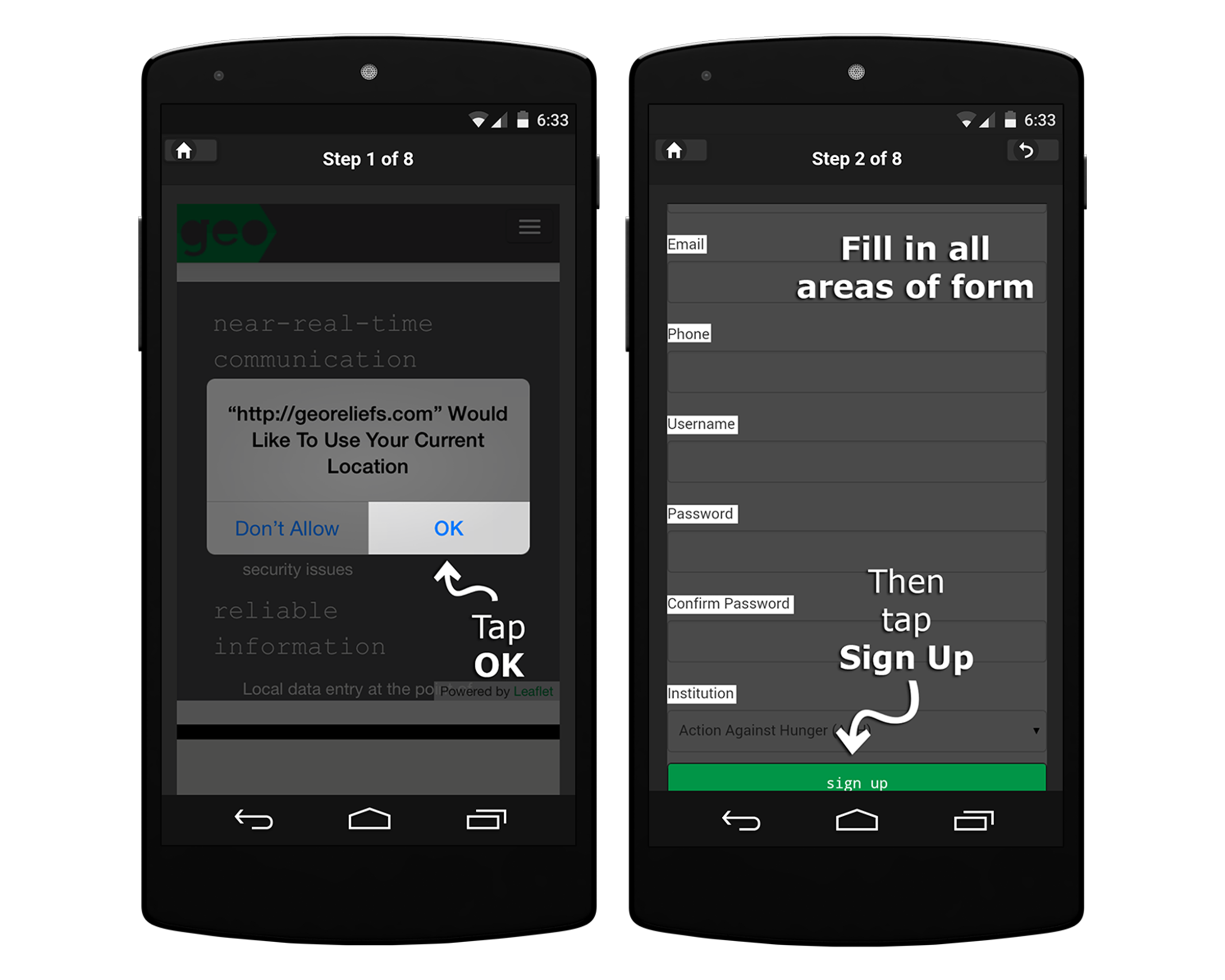 GeoReliefs Tutorial Guide: Steps 1 and 2